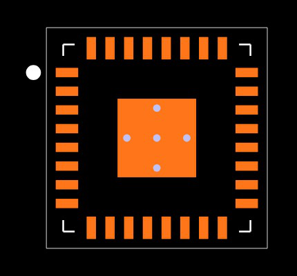 MSP430F1222IRHBR Footprint