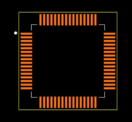 MSP430F148IPM Footprint