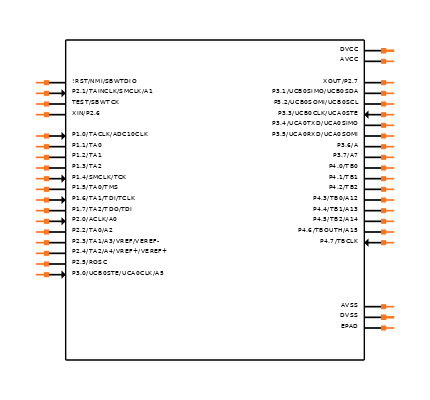 MSP430F2272TRHAT Symbol