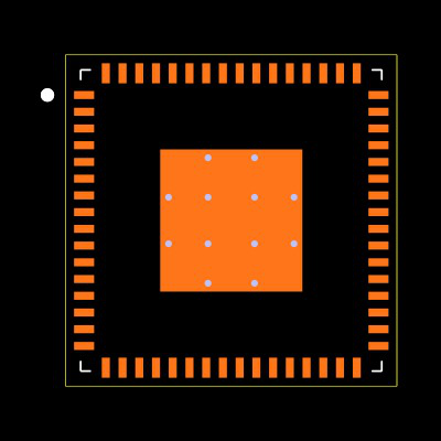 MSP430F247TRGCR Footprint
