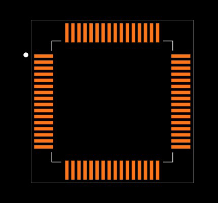 MSP430F2619SPM Footprint