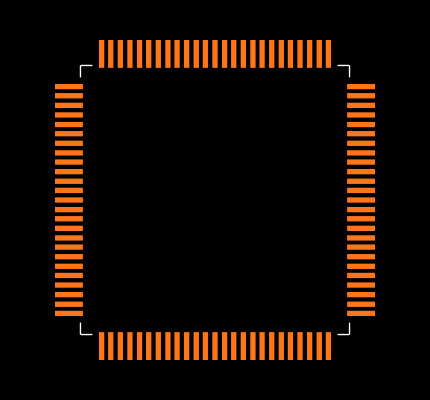MSP430F4491IPZR Footprint