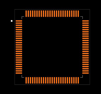 MSP430F46161IPZ Footprint