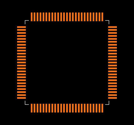 MSP430F47126IPZ Footprint