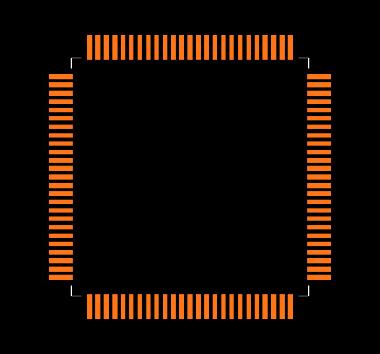 MSP430F47186IPZR Footprint