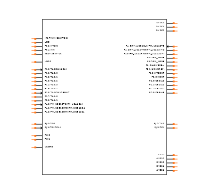 MSP430F5308IPTR Symbol