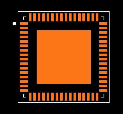 MSP430F5308IRGCT Footprint
