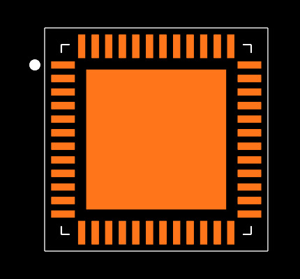 MSP430F5309IRGZR Footprint