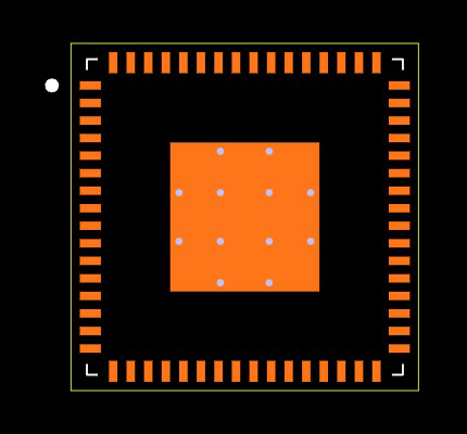 MSP430F5324IRGCR Footprint