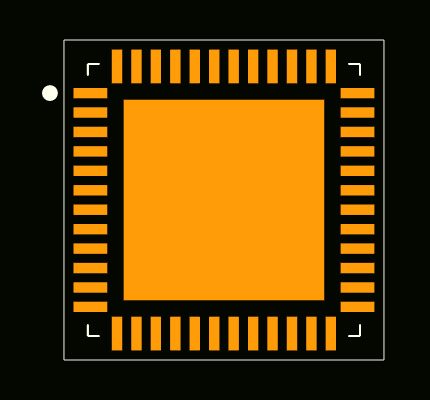 MSP430F5502IRGZT Footprint