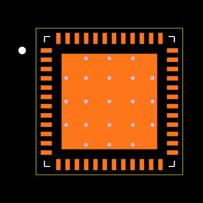 MSP430F5503IRGZR Footprint