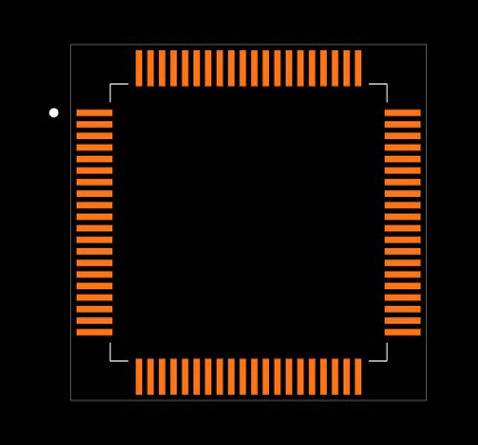MSP430F5515IPN Footprint