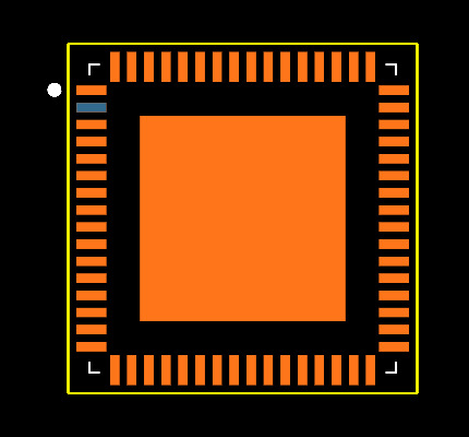 MSP430F5522IRGCR Footprint