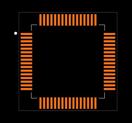 MSP430FE427IPM Footprint