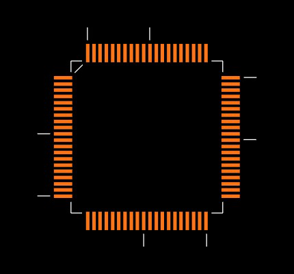MSP430FG478IPN Footprint