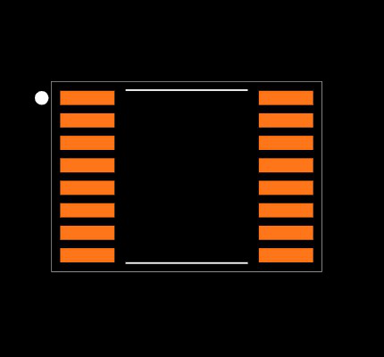 MSP430FR2111IPW16 Footprint
