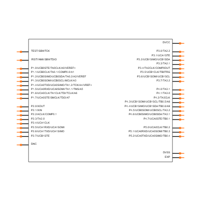 MSP430FR2476TRHAR Symbol