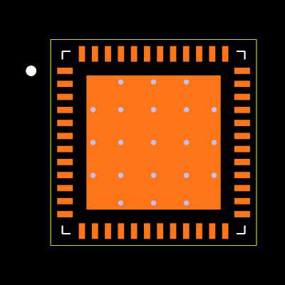 MSP430FR5868IRGZR Footprint
