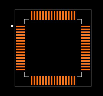 MSP430FR5922IPMR Footprint