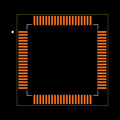 MSP430FR6041IPN Footprint