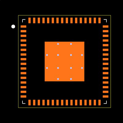 MSP430FR69221IRGCR Footprint