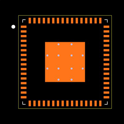 MSP430FR69271IRGCT Footprint