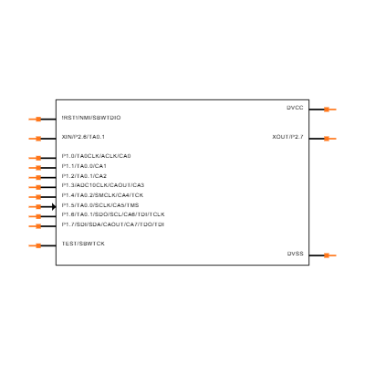 MSP430G2112IPW14 Symbol