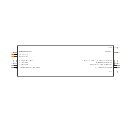 MSP430G2202IPW14 Symbol