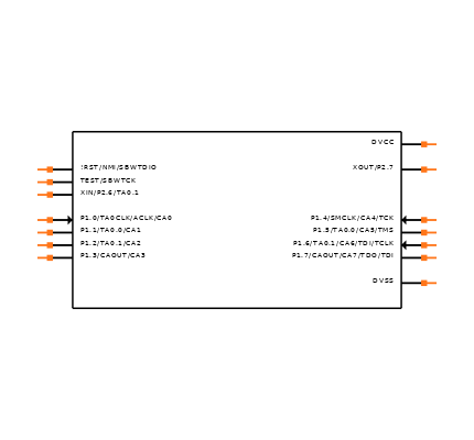 MSP430G2211IPW14R Symbol