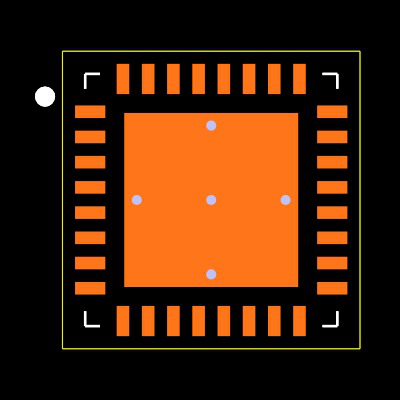 MSP430G2213IRHB32T Footprint