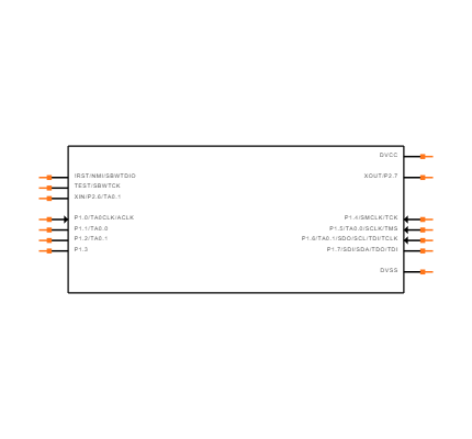 MSP430G2221IN14 Symbol