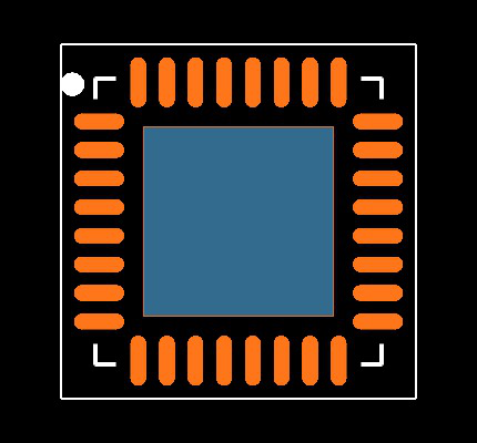 MSP430G2253IRHB32T Footprint