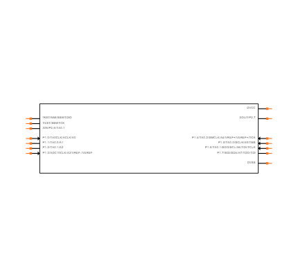 MSP430G2302IPW14 Symbol