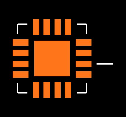 MSP430G2402IRSA16T Footprint
