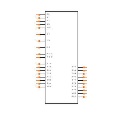 MUX36D08IPWR Symbol