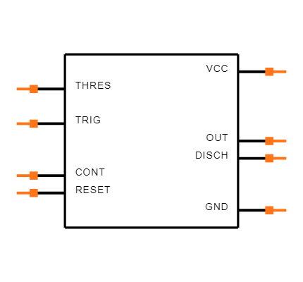 NE555DRE4 Symbol