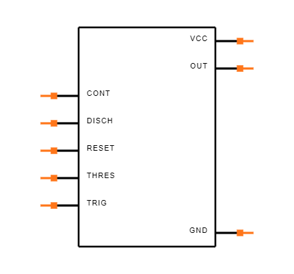 NE555PWG4 Symbol