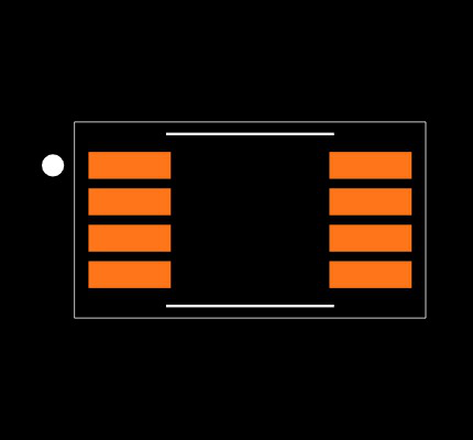 OPA2197QDGKRQ1 Footprint