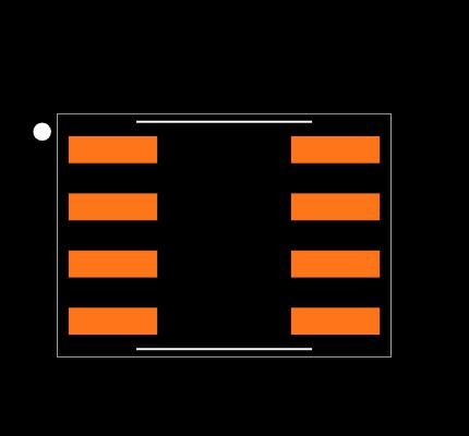 OPA2350UA/2K5 Footprint