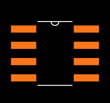 OPA2604AUE4 Footprint