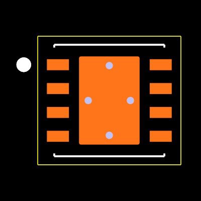 OPA2727AIDRBT Footprint