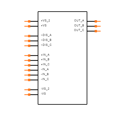 OPA3692IDBQT Symbol