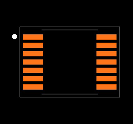 OPA3832IPW Footprint