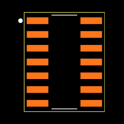 OPA4344UAG4 Footprint