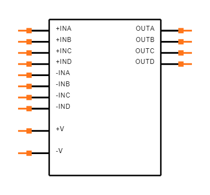 OPA4374AIPWR Symbol