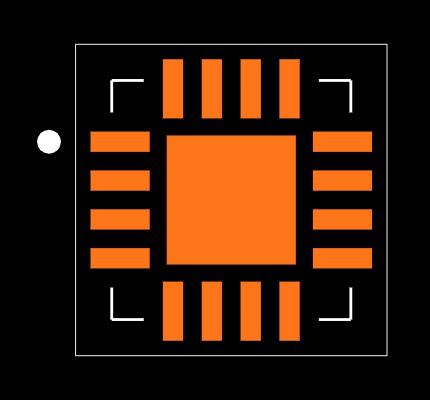 PCA9534RGVR Footprint