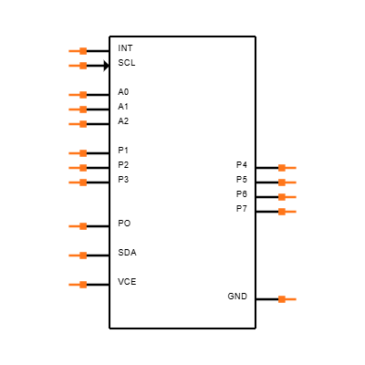 PCA9554ARGTR Symbol