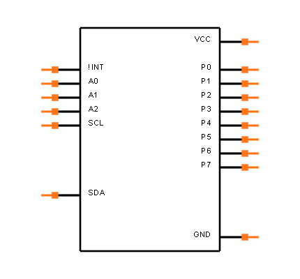 PCF8574NE4 Symbol