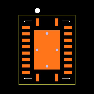 PCF8574RGYR Footprint