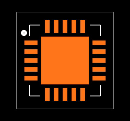 PCM1774RGPTG4 Footprint